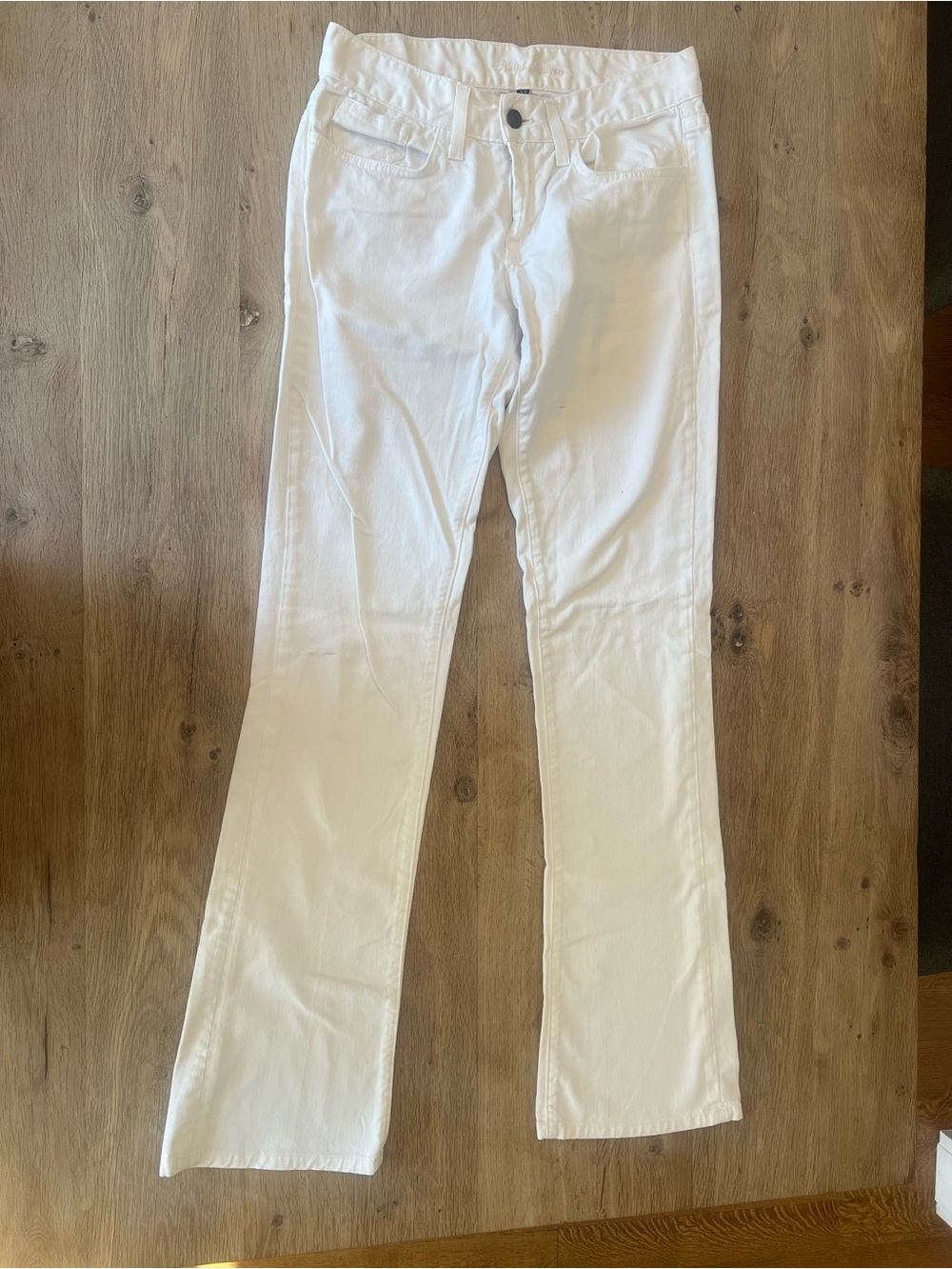Vintage Ralph Lauren White Big Pony Bootcut Jeans Made in USA 27